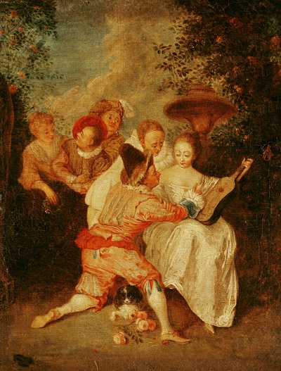 The Storyteller by Jean Antoine Watteau